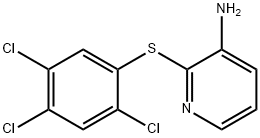 2-[(2,4,5-trichlorophenyl)sulfanyl]-3-pyridinamine Struktur