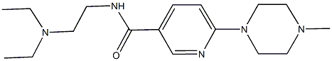 N-[2-(diethylamino)ethyl]-6-(4-methyl-1-piperazinyl)nicotinamide Struktur