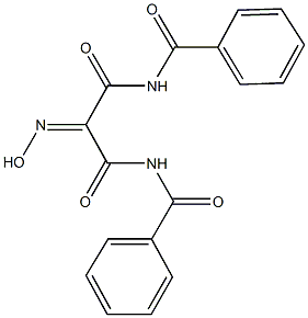 N~1~,N~3~-dibenzoyl-2-(hydroxyimino)malonamide Struktur