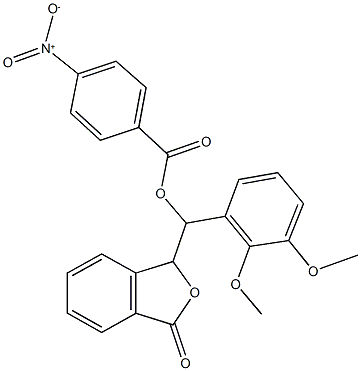 (2,3-dimethoxyphenyl)(3-oxo-1,3-dihydro-2-benzofuran-1-yl)methyl 4-nitrobenzoate Struktur