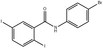 N-(4-bromophenyl)-2,5-diiodobenzamide Struktur