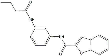 N-[3-(butyrylamino)phenyl]-1-benzofuran-2-carboxamide Struktur