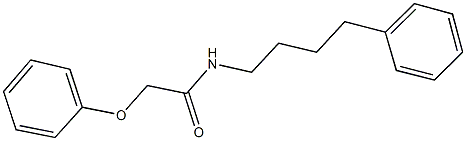 2-phenoxy-N-(4-phenylbutyl)acetamide Struktur