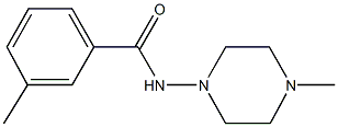 3-methyl-N-(4-methyl-1-piperazinyl)benzamide Struktur