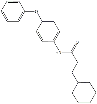 3-cyclohexyl-N-(4-phenoxyphenyl)propanamide Struktur