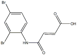 4-(2,4-dibromoanilino)-4-oxo-2-butenoic acid Struktur