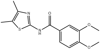 N-(4,5-dimethyl-1,3-thiazol-2-yl)-3,4-dimethoxybenzamide Struktur