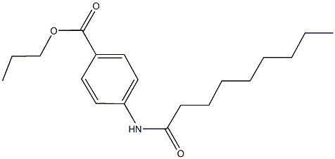 propyl 4-(nonanoylamino)benzoate Struktur