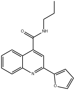 2-(2-furyl)-N-propyl-4-quinolinecarboxamide Struktur