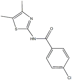 4-chloro-N-(4,5-dimethyl-1,3-thiazol-2-yl)benzamide Struktur