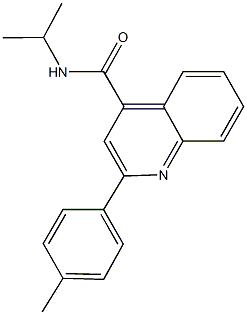 N-isopropyl-2-(4-methylphenyl)-4-quinolinecarboxamide Struktur