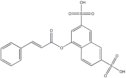 4-(cinnamoyloxy)-2,7-naphthalenedisulfonic acid Struktur