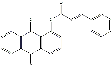 9,10-dioxo-9,10-dihydro-1-anthracenyl 3-phenylacrylate Struktur