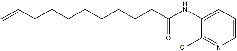 N-(2-chloro-3-pyridinyl)-10-undecenamide Struktur