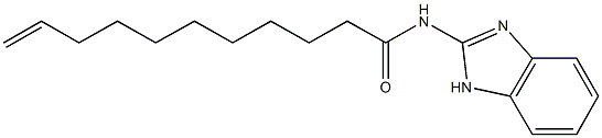 N-(1H-benzimidazol-2-yl)-10-undecenamide Struktur