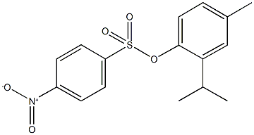 2-isopropyl-4-methylphenyl 4-nitrobenzenesulfonate Struktur