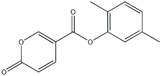 2,5-dimethylphenyl 2-oxo-2H-pyran-5-carboxylate Struktur