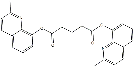 bis(2-methyl-8-quinolinyl) pentanedioate Struktur