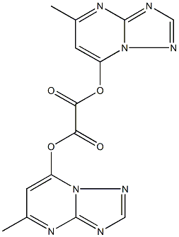 bis(5-methyl[1,2,4]triazolo[1,5-a]pyrimidin-7-yl) oxalate Struktur