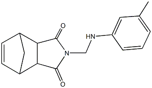 4-(3-toluidinomethyl)-4-azatricyclo[5.2.1.0~2,6~]dec-8-ene-3,5-dione Struktur