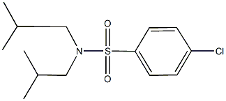 4-chloro-N,N-diisobutylbenzenesulfonamide Struktur