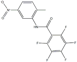 2,3,4,5,6-pentafluoro-N-{5-nitro-2-methylphenyl}benzamide Struktur