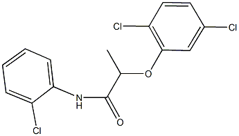 N-(2-chlorophenyl)-2-(2,5-dichlorophenoxy)propanamide Struktur