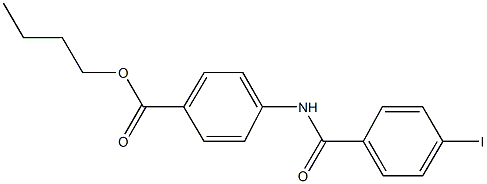 butyl 4-[(4-iodobenzoyl)amino]benzoate Struktur