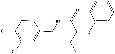 N-(3,4-dichlorobenzyl)-2-phenoxybutanamide Struktur