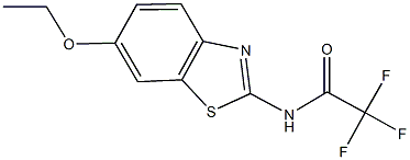 N-(6-ethoxy-1,3-benzothiazol-2-yl)-2,2,2-trifluoroacetamide Struktur