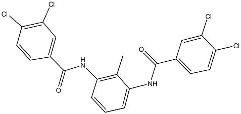 3,4-dichloro-N-{3-[(3,4-dichlorobenzoyl)amino]-2-methylphenyl}benzamide Struktur