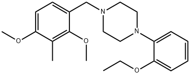 1-(2,4-dimethoxy-3-methylbenzyl)-4-(2-ethoxyphenyl)piperazine Struktur