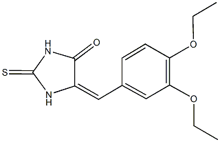 5-(3,4-diethoxybenzylidene)-2-thioxo-4-imidazolidinone Struktur