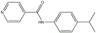 N-(4-isopropylphenyl)isonicotinamide Struktur