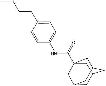 N-(4-butylphenyl)-1-adamantanecarboxamide Struktur