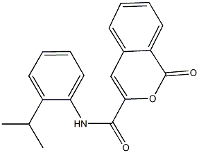 N-(2-isopropylphenyl)-1-oxo-1H-isochromene-3-carboxamide Struktur