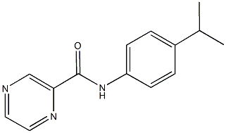 N-(4-isopropylphenyl)-2-pyrazinecarboxamide Struktur