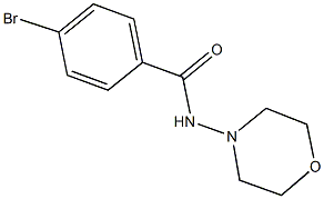 4-bromo-N-(4-morpholinyl)benzamide Struktur