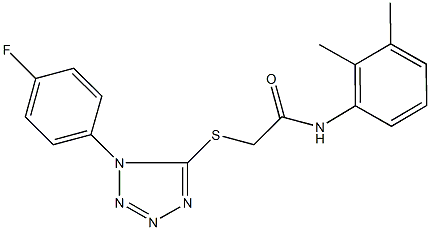 N-(2,3-dimethylphenyl)-2-{[1-(4-fluorophenyl)-1H-tetraazol-5-yl]sulfanyl}acetamide Struktur