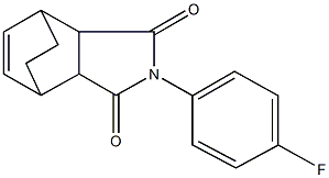 4-(4-fluorophenyl)-4-azatricyclo[5.2.2.0~2,6~]undec-8-ene-3,5-dione Struktur