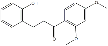 1-(2,4-dimethoxyphenyl)-3-(2-hydroxyphenyl)-1-propanone Struktur