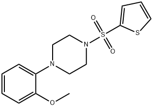 1-(2-methoxyphenyl)-4-(2-thienylsulfonyl)piperazine Struktur