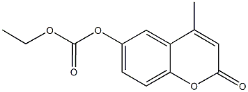 ethyl 4-methyl-2-oxo-2H-chromen-6-yl carbonate Struktur