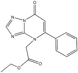 ethyl (7-oxo-5-phenyl[1,2,4]triazolo[1,5-a]pyrimidin-4(7H)-yl)acetate Struktur