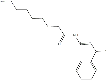 N'-(2-phenylpropylidene)nonanohydrazide Struktur