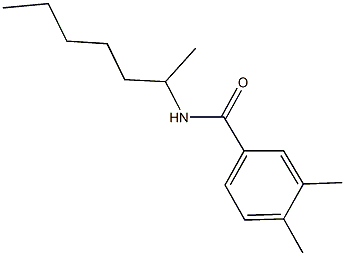 3,4-dimethyl-N-(1-methylhexyl)benzamide Struktur