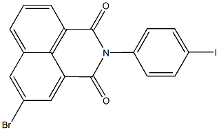 5-bromo-2-(4-iodophenyl)-1H-benzo[de]isoquinoline-1,3(2H)-dione Struktur