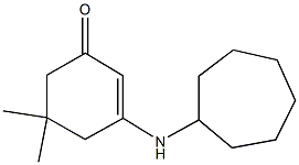 3-(cycloheptylamino)-5,5-dimethyl-2-cyclohexen-1-one Struktur