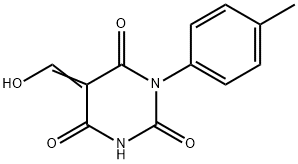 5-(hydroxymethylene)-1-(4-methylphenyl)-2,4,6(1H,3H,5H)-pyrimidinetrione Struktur