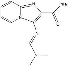 3-{[(dimethylamino)methylene]amino}imidazo[1,2-a]pyridine-2-carboxamide Struktur